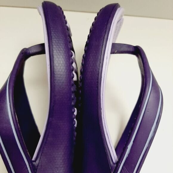 DETAILS Wedge Light Sandals Purple Thong Flip Flops Slip On Sz 9 | Eur 40 - Picture 12 of 16